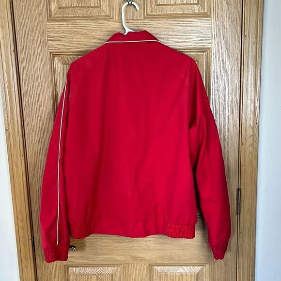 Vintage Jacques Seed Company Red Full Zip Jacket Large - Picture 2 of 4